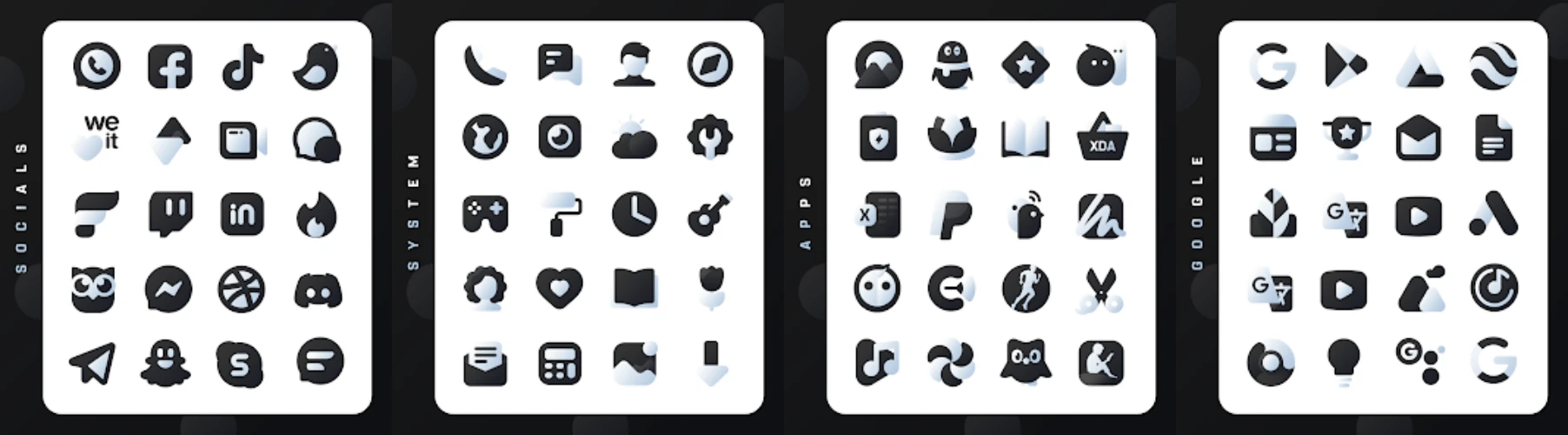 Black Icon Pack Lux Mod